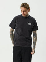 Heaven Heavyweight Boxy Tee - Stone Black T-SHIRT AFENDS 