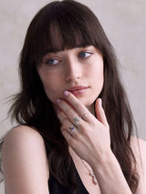 January Garnet Silver Birthstone Ring RINGS TONIMAY 