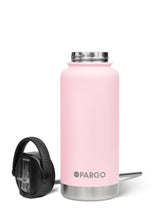 950mL Insulated Drink Bottle w/ Straw Lid - BPA and Toxic Free - Marshmallow Pink