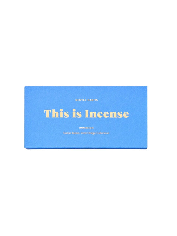 This Is Incense - IMMERSION INCENSE GENTLE HABITS 