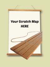 Hanging Frame - Wooden Magnetic HANGING FRAME THE QUEST MAPS 