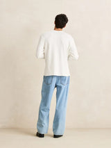 Classic Waffle Knit Vintage White JUMPER RHYTHM 
