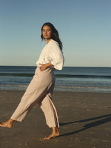 Ivy Pant Dusty Rose Check PANTS THE BARE ROAD 