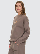 Take It Easy Slouch Crew - Clay Smoke JUMPER THRILLS 