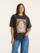 Balanced Slouch Tee - Worn Black T-SHIRT WRANGLER 