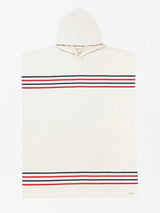 Border Classic Stripe Poncho - Red / Navy HOODED TOWEL SAND CLOUD 