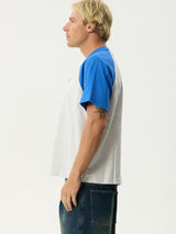 Drop Zone Heavyweight Raglan Tee - Grey Marle T-SHIRT AFENDS 