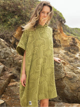 Hooded Changing Towel Olive HOODED TOWEL SUNWARD BOUND 