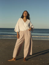 Ivy Pant Dusty Rose Check PANTS THE BARE ROAD 