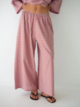 Ivy Pant Lilac Orange Seersucker PANTS THE BARE ROAD 