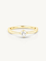 April Topaz Gold Birthstone Ring RINGS TONIMAY 