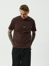Vinyl Retro Tee - Washed Coffee T-SHIRT AFENDS 