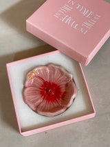 Hibiscus Ceramic Incense Holder - Sunset Red INCENSE HOLDER IN TIME INCENSE 