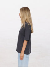 Hemp Square Tee - Ebony T-SHIRT THRILLS 