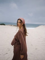 Ella Wrap Top Chocolate TOP THE BARE ROAD 