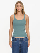 Minimal Thrills Scoop Tank - Green Coast TOP THRILLS 