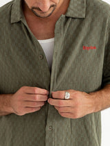 Wash Check Relaxed Shirt - Green BUTTON UP RHYTHM 