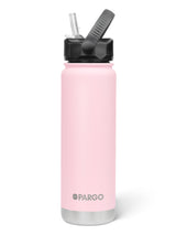 750mL Insulated Bottle w/ Straw Lid -  BPA and Toxic Free - Marshmallow Pink