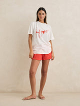 Melia Oversized T-shirt - Red T-SHIRT RHYTHM 