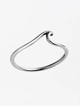 Dainty Ocean Ripple Ring - Silver RINGS MIDSUMMER STAR 
