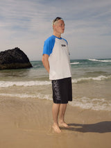 Drop Zone Heavyweight Raglan Tee - Grey Marle T-SHIRT AFENDS 