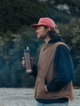750mL Insulated Bottle w/ Straw Lid - BPA and Toxic Free - Chocolate Brown INSULATED DRINK BOTTLE PROJECT PARGO 
