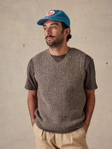Vee Knit Vest - Brown Multi VEST McTAVISH 