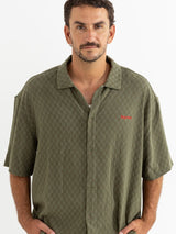 Wash Check Relaxed Shirt - Green BUTTON UP RHYTHM 