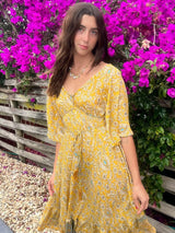 Sunflower Dress - Sun MIDI DRESS ISLE OF WILD 