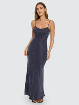 Kenni Bias Maxi Dress - Guardian Navy MAXI DRESSES THRILLS 