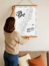 The New South Wales Surf Quest - Scratch Map SURF MAP THE QUEST MAPS 