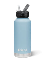 950mL Insulated Drink Bottle w/ Straw Lid - BPA and Toxic Free - Bay Blue INSULATED DRINK BOTTLE PROJECT PARGO 