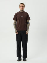Vinyl Retro Tee - Washed Coffee T-SHIRT AFENDS 
