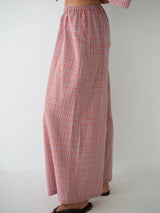 Ivy Pant Lilac Orange Seersucker PANTS THE BARE ROAD 