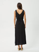 Focus Tully - Seersucker Maxi Dress - Black MAXI DRESSES AFENDS 