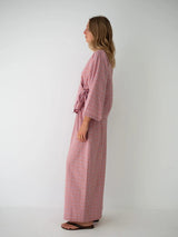 Mia Wrap Top in Orange Seersucker TOP THE BARE ROAD 