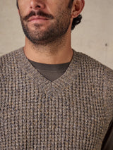 Vee Knit Vest - Brown Multi VEST McTAVISH 