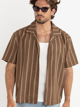 West Winds Stripe SS Shirt - Earth BUTTON UP RHYTHM 
