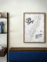 The New South Wales Surf Quest - Scratch Map SURF MAP THE QUEST MAPS 