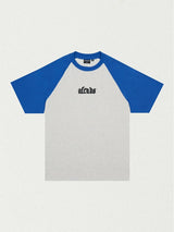 Drop Zone Heavyweight Raglan Tee - Grey Marle T-SHIRT AFENDS 