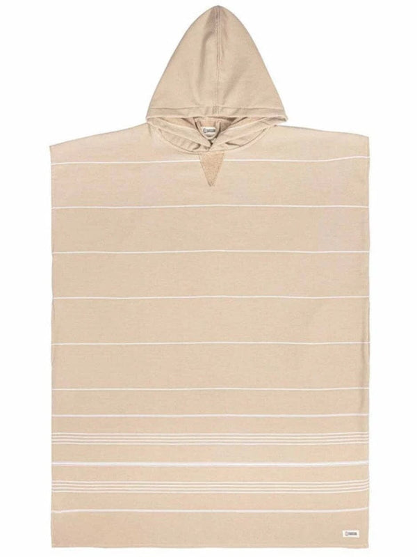 Classic Stripe Hooded Poncho - Sand HOODED TOWEL SAND CLOUD 