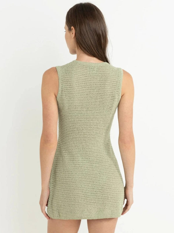 Abby Knit Tank Dress - Fern DRESSES RHYTHM 