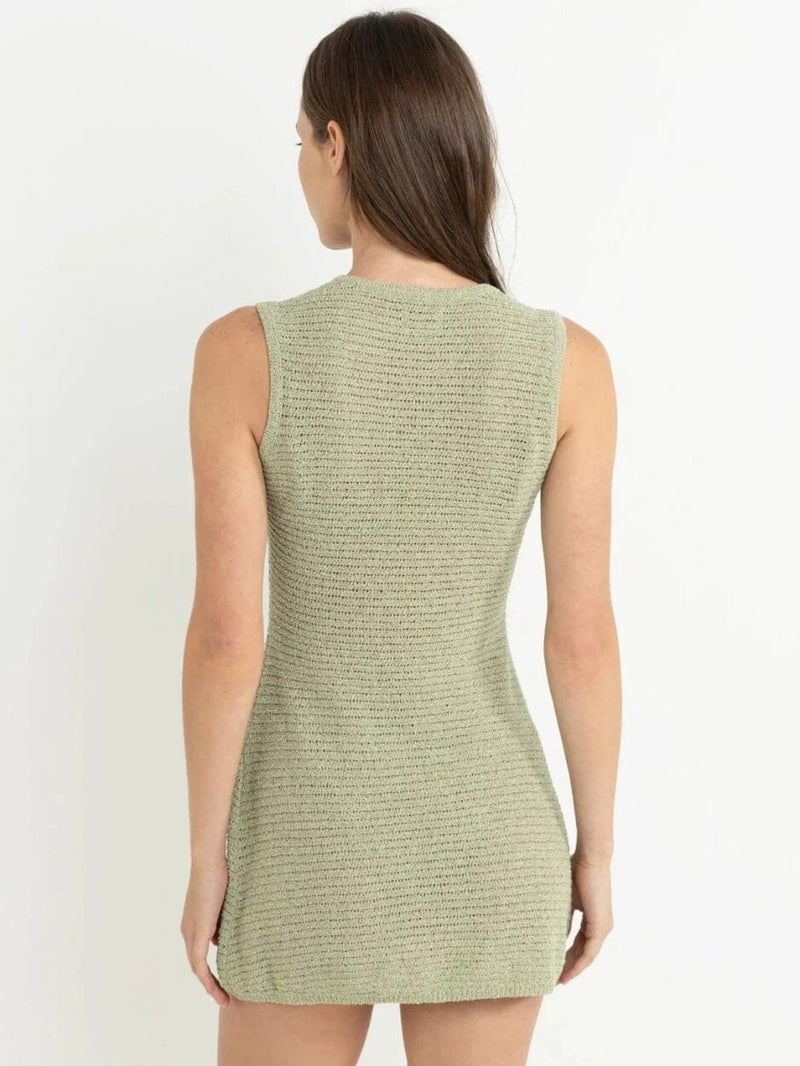 Abby Knit Tank Dress - Fern DRESSES RHYTHM 
