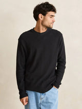 Classic Waffle Knit - Vintage Black JUMPER RHYTHM 