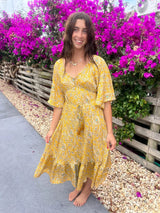 Sunflower Dress - Sun MIDI DRESS ISLE OF WILD 