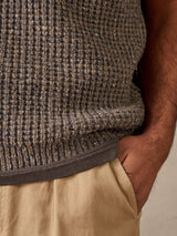 Vee Knit Vest - Brown Multi VEST McTAVISH 