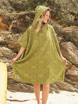 Hooded Changing Towel Olive HOODED TOWEL SUNWARD BOUND 