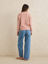 Quinn Zip Knit - Pink JUMPER RHYTHM 