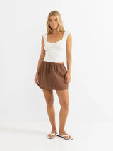Beach Side Skort - Chocolate SKIRTS RHYTHM 
