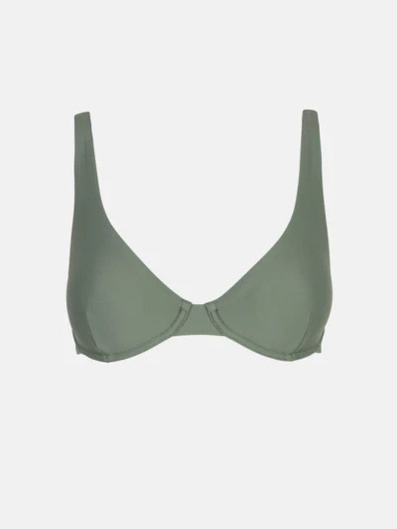 Classic Underwire Top - Olive SWIM TOP RHYTHM 